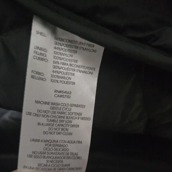 DKNY Quilted Black Jacket/Coat Womens Size XXL - Picture 7 of 8